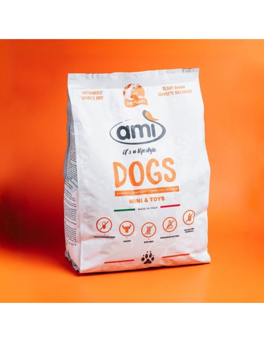 AMI Dog Mini & Toy 1-3 kg | Pienso vegano hipoalergénico ✅