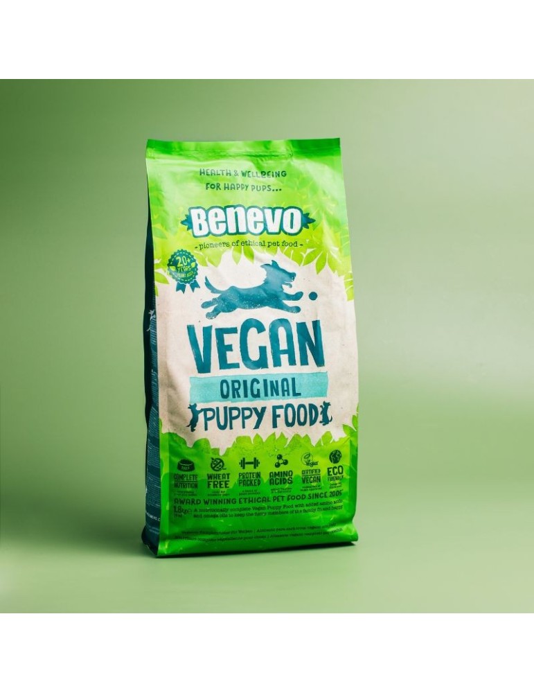 Benevo ORIGINAL Puppy 1,8kg y 10kg | Pienso vegano completo cachorros ✅