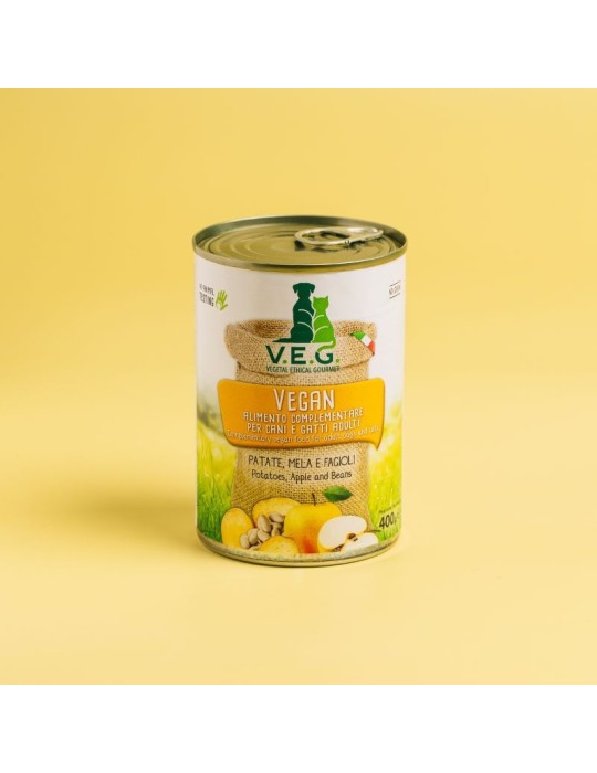 V.E.G Patate, Mela e Fagioli 400 g | Alimento umido ✅