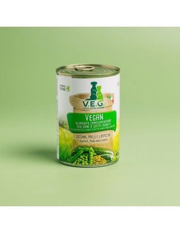 V.E.G Calabacín, Guisantes y Lentejas 400 g | Alimento húmedo ✅ 2