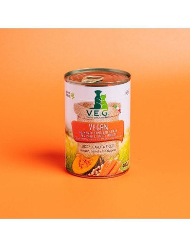 V.E.G Calabaza, Zanahoria y Garbanzos 400 g | Alimento húmedo ✅ 2