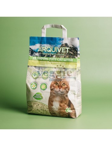 Arena de tofu 6L para gatos | Alta absorción y control de olores ✅ 2