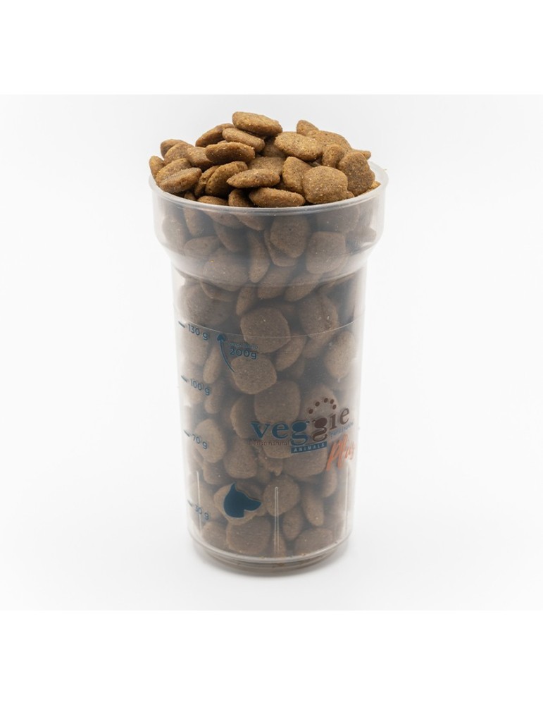 VEGGIEANIMALS Plus 2 e 12,5 kg – Crocchette naturali e vegane per cani – digestione e salute urinaria
