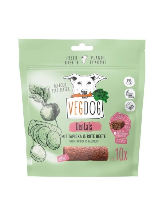 Snacks veganos dentales para perros 120 g | Con tapioca ✅