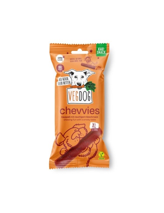 Snacks veganos VegDog Chevvies XL | 200 g para perros ✅