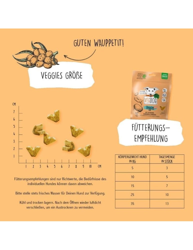 Snacks vegetarianos para Cães Natural