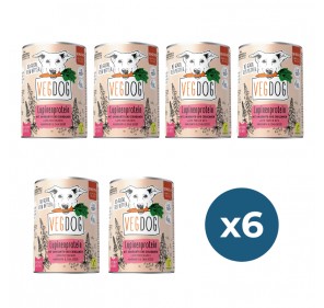 Pack 6u. VEGDOG Proteína de lupino 400gr para perros SENSITIVE