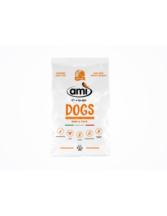 AMI Dog Mini & Toy 1-3 kg | Pienso vegano hipoalergénico ✅