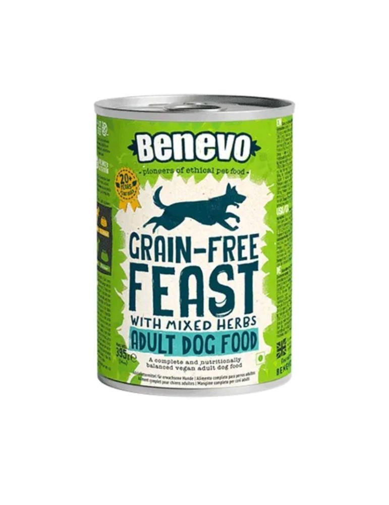 Vegetarian and Grain Free wet food for dogs Natural