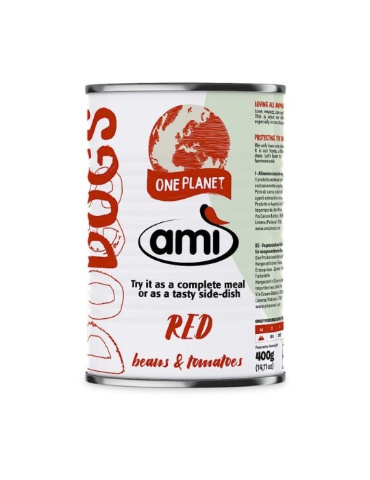 Ami Alimento Umido Vegano per Cani – Fagioli Rossi e Pomodoro 400 g
