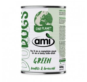 AMI Green 400gr – Alimento húmedo vegano completo para perros