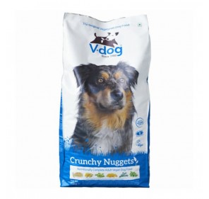 V-DOG Crunchy Nuggets 15kg - Ração vegana crocante para cães adultos
