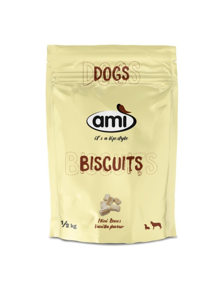 AMI Biscuit Vanilla 500 g | Galletas veganas perro ✅