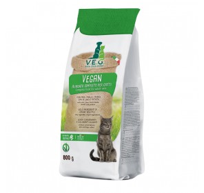 V.E.G Gatos 800g e 7,5kg – Alimento Vegano Completo para Gatos Adultos com Elevado Teor de Proteína e Taurina