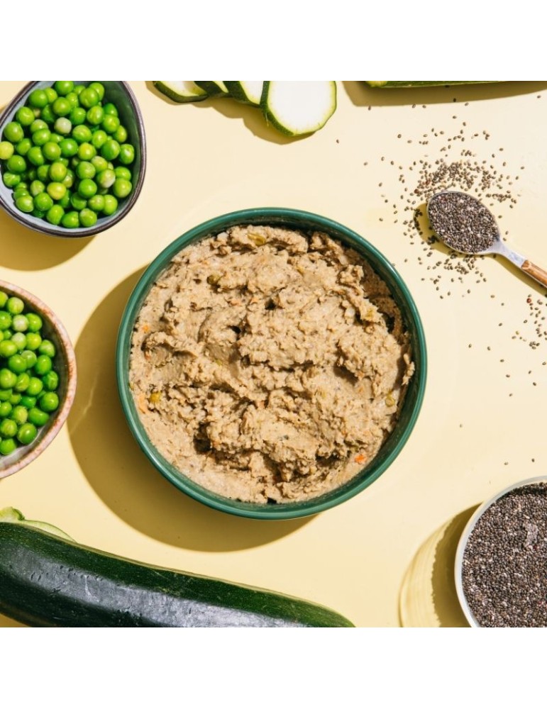 Cibo umido vegetariano per cani naturali