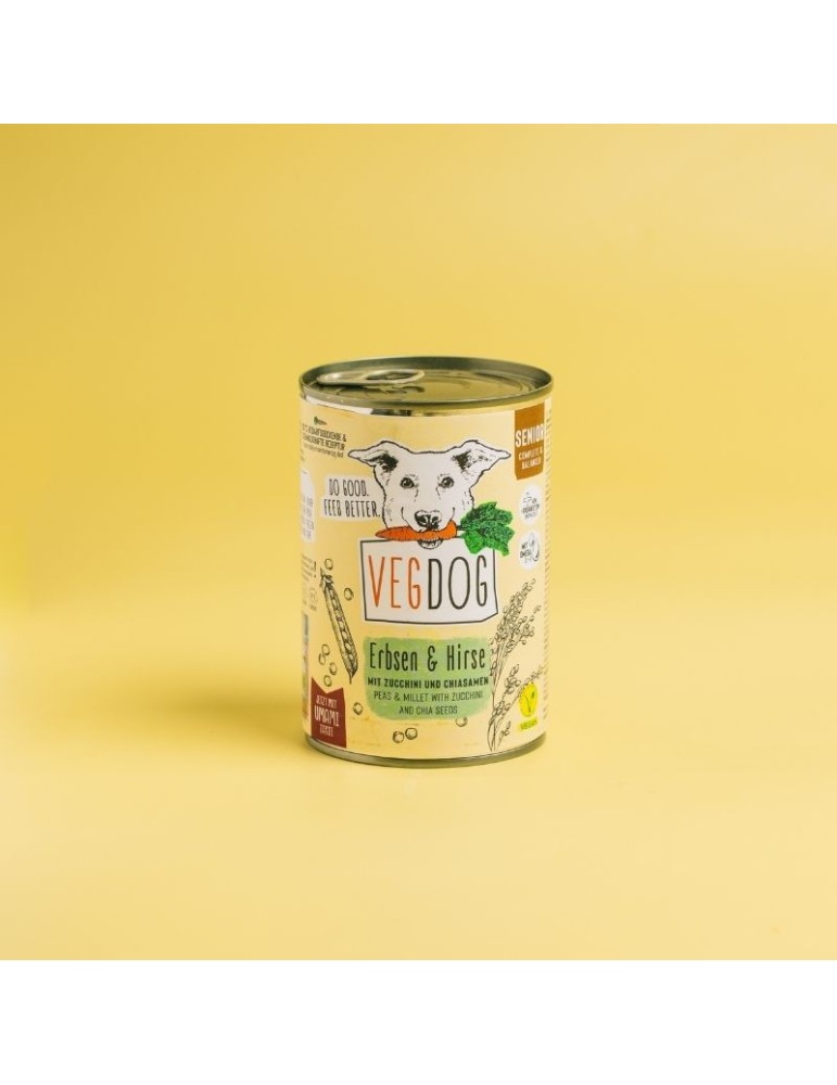 Cibo umido vegetariano per cani naturali