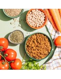 Cibo umido vegetariano e senza cereali per cani naturali